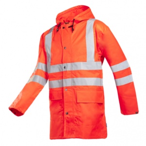 Sioen 198A Monoray Red Lightweight Hi-Vis Rain Jacket