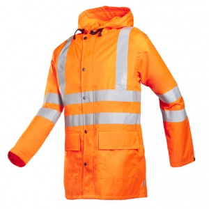 Sioen 198A Monoray Orange Lightweight Hi-Vis Rain Jacket