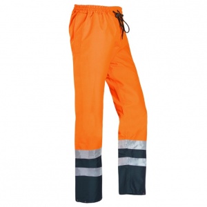 Sioen 5841 Tarviso Orange/Navy Hi-Vis Rain Trousers