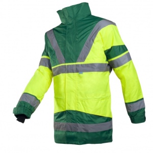 Sioen Skollfield 209A Hi-Vis Yellow/Green Rain Jacket with Detachable Bodywarmer