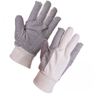 Supertouch 8oz Cotton Drill Polka Dot Gloves
