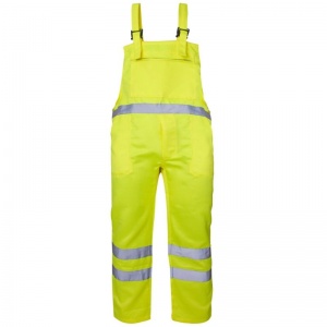 Supertouch Hi-Vis Polycotton Bib Trousers