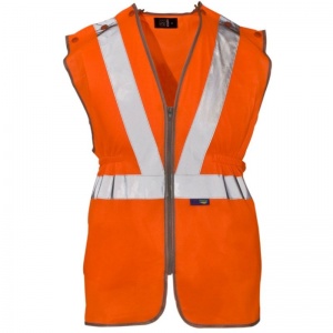 Supertouch Hi-Vis Polyester Long Tracker Vest (Pack of 50)