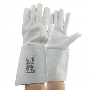 Supertouch TIG Welder Leather Gauntlet Gloves 20753