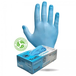TraffiGlove TD01 Eco-Friendly Biodegradable Nitrile Hygiene Gloves