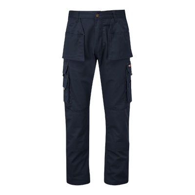 TuffStuff 711 Pro Triple-Stitched Navy Work Trousers with Knee Pad Pockets (Long)