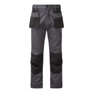 TuffStuff 710 Two-Tone Dual Holstered Grey and Black Work Trousers with Knee Pad Pockets