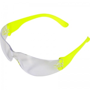 UCi Java Clear Lens Safety Glasses with Hi-Vis Arms I907-HVY