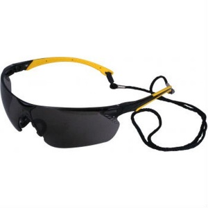 UCi Tiran Smoke Safety Glasses with Yellow Arms S8012