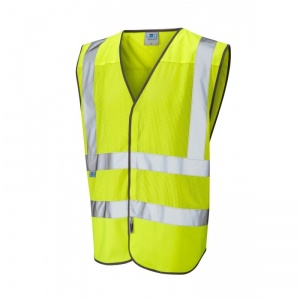 Leo Workwear W04 Arlington Coolviz Yellow Hi-Vis Vest