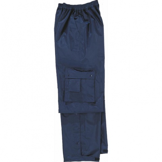 Delta Plus TYPHOON Navy Waterproof Rain Trousers - Workwear.co.uk