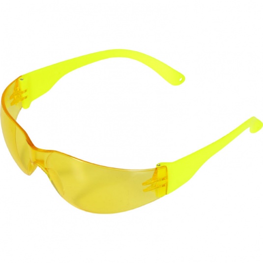 UCi Java Yellow Safety Glasses with HiVis Arms Workwear.co.uk