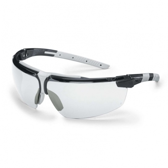 Uvex i-3 Black/Grey Chemical Safety Glasses 9190-280