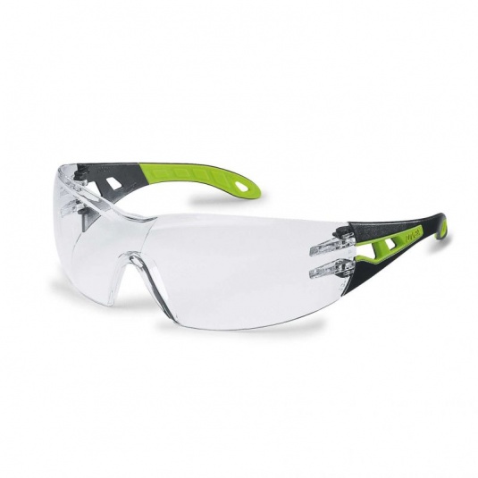 Uvex Pheos Clear Green Safety Glasses 9192-225
