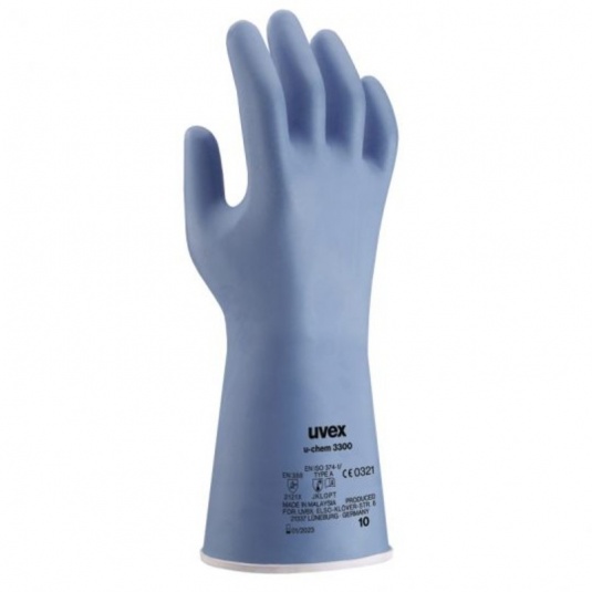 Uvex U-Chem 3300 Bamboo Chemical Gauntlet Gloves 60971
