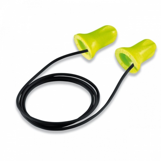 Uvex Hi-Com Corded Disposable Lime Ear Plugs (100 Pairs)