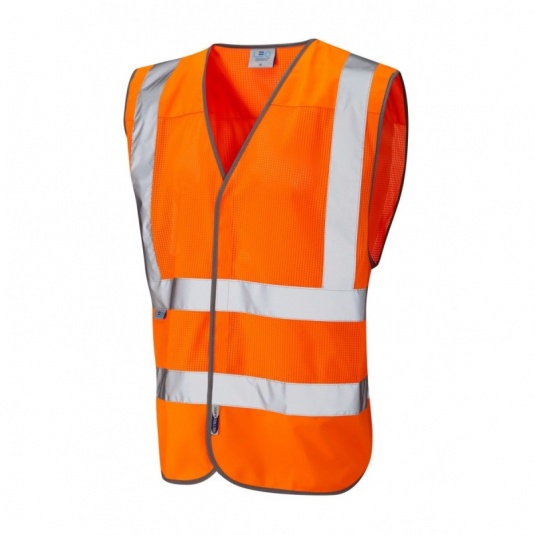 Leo Workwear W04 Arlington Coolviz Orange Hi-Vis Vest